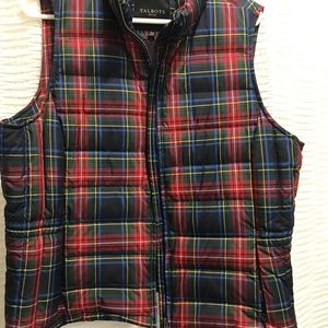 Plaid vest XL petite from Talbots